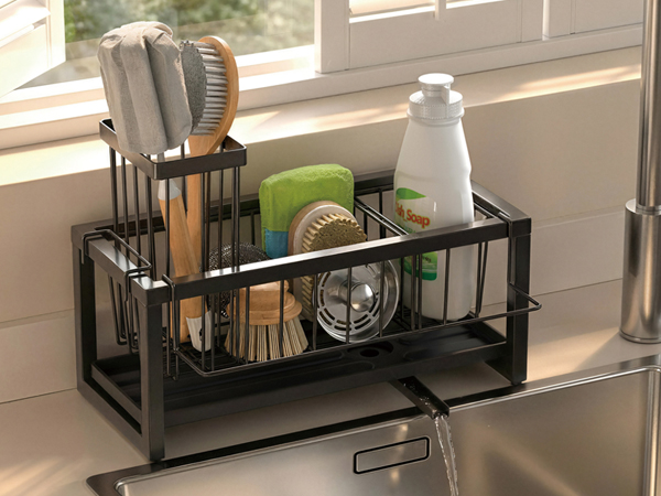 Bold square tube design sponge drain rack