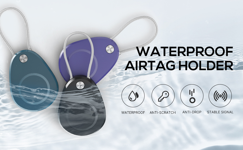 waterproof airtag keychain holder