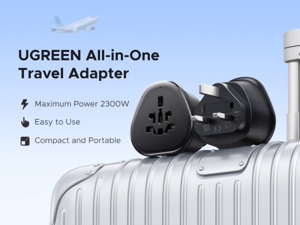 UGREEN UK plug Travel adapter