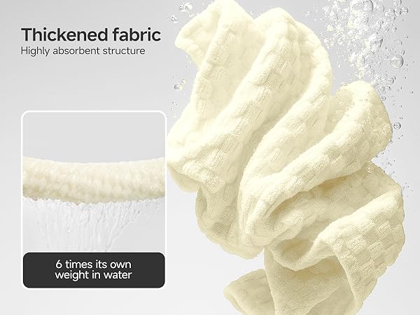 Ivory bathroom towels set