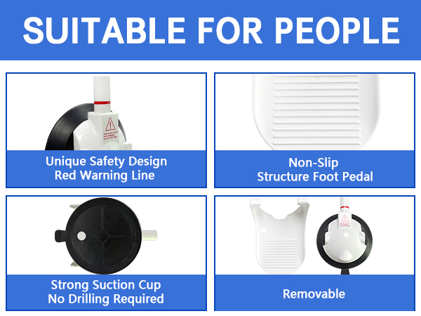 Shower Foot Rest for Shaving Legs with Upgraded Industrial Suction Cup