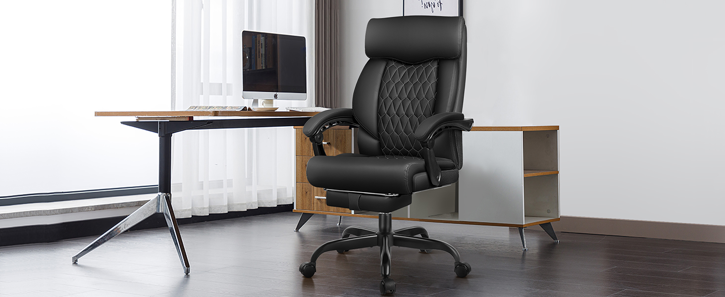 reclining office chair with foot rest