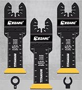 EZARC Titanium Oscillating Multitool Blades, Extra-Long Reach 3 Pack
