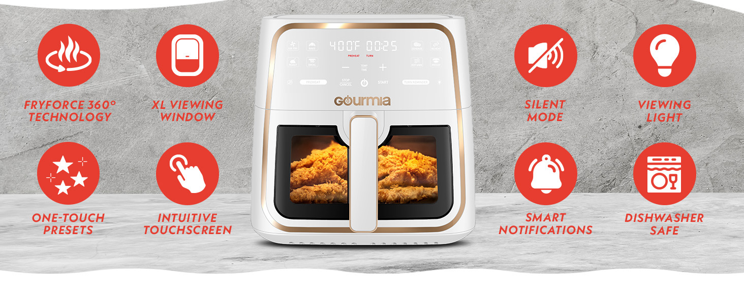 8 Quart Air Fryer with Window