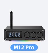 MOREGAX Upgraded M18 Bluetooth 5.3 Audio Receiver Transmitter for Home Stereo TV, HiFi Wireless B...