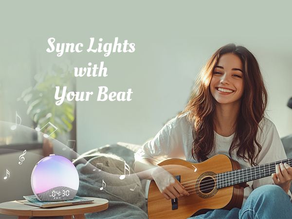 alarm clock with sound machine