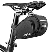 ROCKBROS Bike Saddle Bag Bike Bag Under Seat Bag Bicycle Seat Pack Pouch for Cycling Adjustable M...