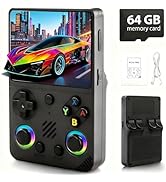 Rhesusco RG36PRO Handheld Game Console, 3.5-Inch Screen, 64G TF Card, 3000mAh Battery, Supports 3...