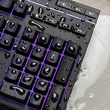Spill resistant keyboard with a durable frame