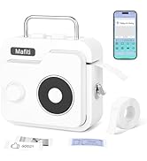 mafiti Label Maker Machine with Tape Bluetooth Wireless Label Printer Mini Label Makers Rechargea...