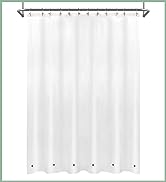 Shower Curtain Liner with 6 Magnets Frosted PEVA 8G Thick, Waterproof 72 x 72 inch, Frost