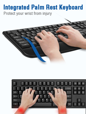 Integrated Palm Rest Keyboard