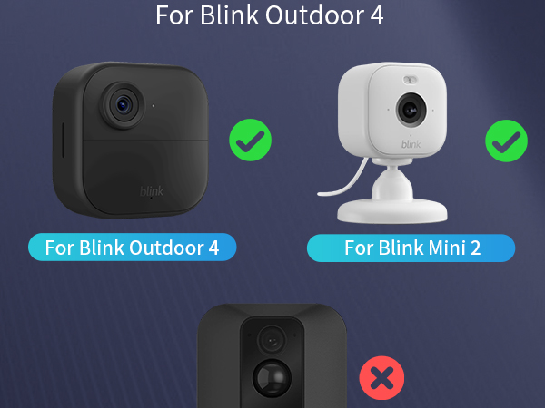 Blink Camera No Drill No Screw Wall Mount Bracket Blink Mini 2 /Blink Outdoor 4 /Blink Indoor Camera