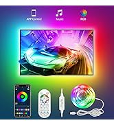 Daymeet Led TV Backlight, 9.8 FT LED Lights for 32-60 inch TV, ICRGB 5050 Rainbow Color TV Led St...