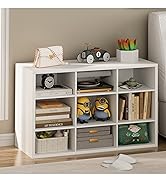Garden 4 you Shoe Storage Bench, Cubby Shoe Rack with 9 Cubbies, 3-Tier Wood Shoe Rack Organizer,...