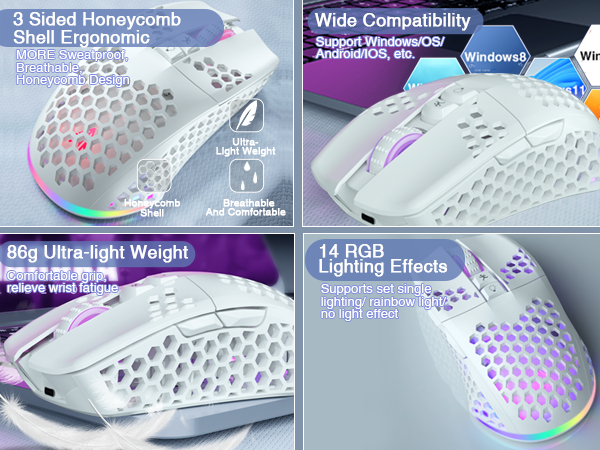 wireless mouse gaming laptop mouse bluetooth mouse Rechargeable programmable custom mouse