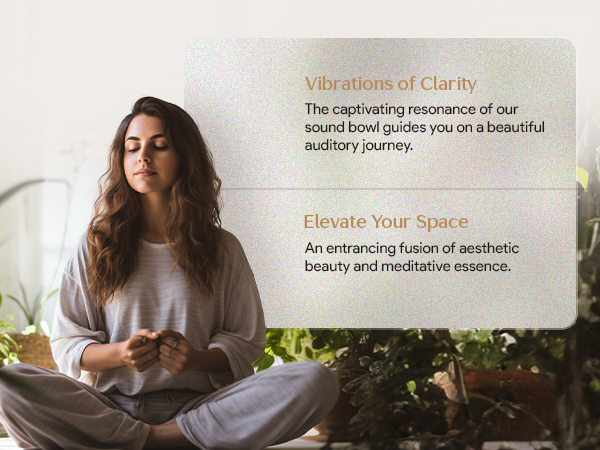 Tibetan meditation bowl creating clarity and elevated living space