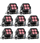 Dazzlingstage Mini Led Stage Lights, Corded 4 * 8w Led Par Lights, Lightweight RGBW 4 in 1 LED St...