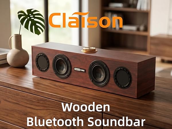 Claison Wooden bluetooth soundbar