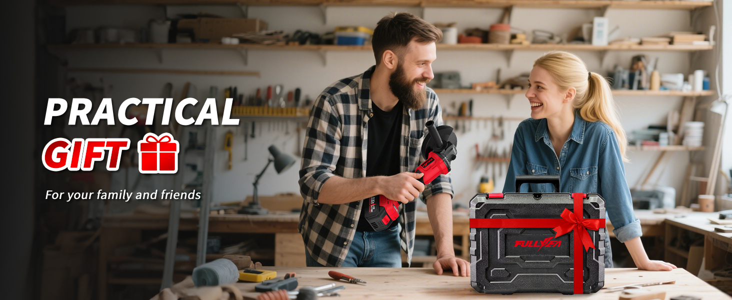 Power Angle Grinders with 2 * 4.0Ah Batteries and 3 Cutting Wheels