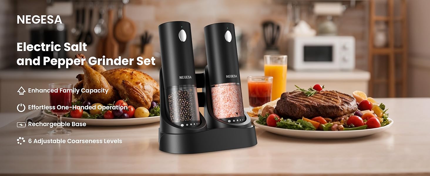 salt and pepper grinder set