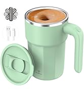 Self Stirring Coffee Mug 14oz, Rechargeable Self Stirring Mug, Magnetic Self Stirring Cup for Cof...