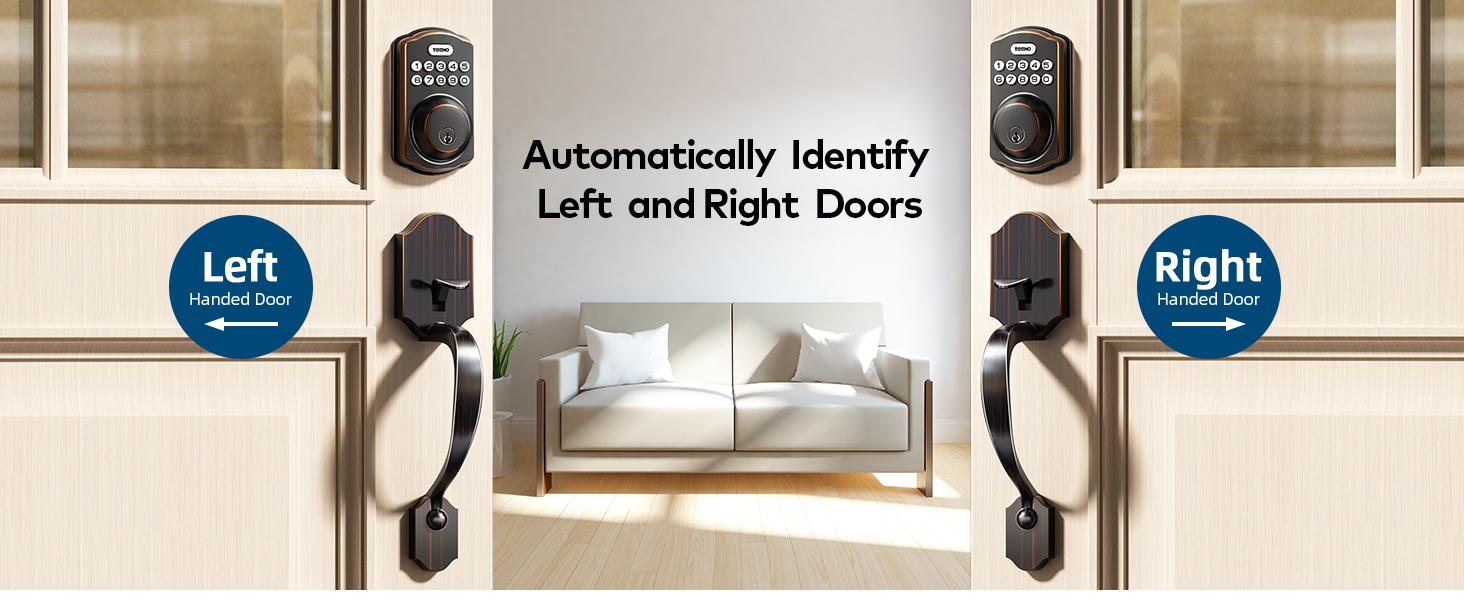 Self-adjusting for both left and right doors—no manual adjustment needed, just install and use.