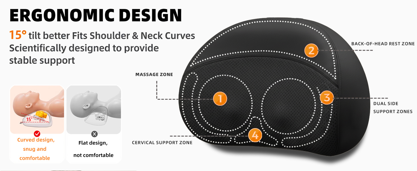 neck massage pillow ergonomic