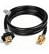 Propane Hose Adapter 1lb to 20lb Converter Kit for 5 lb to 40 lb Tank,Standard P.O.L Tank,Fitting...