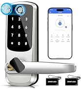 Keyless Entry Door Lock with Keypad - Fingerprint Door Lock - Door Handle Lock with Code - Smart ...