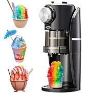 Shaved Ice Machine - Snow Cone Machine Equipped With Stainless Steel Blade Adjustment Knob to Fre...
