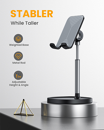 phone holder stable for desk