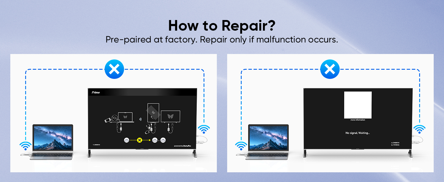 how to repair this wireless hdmi