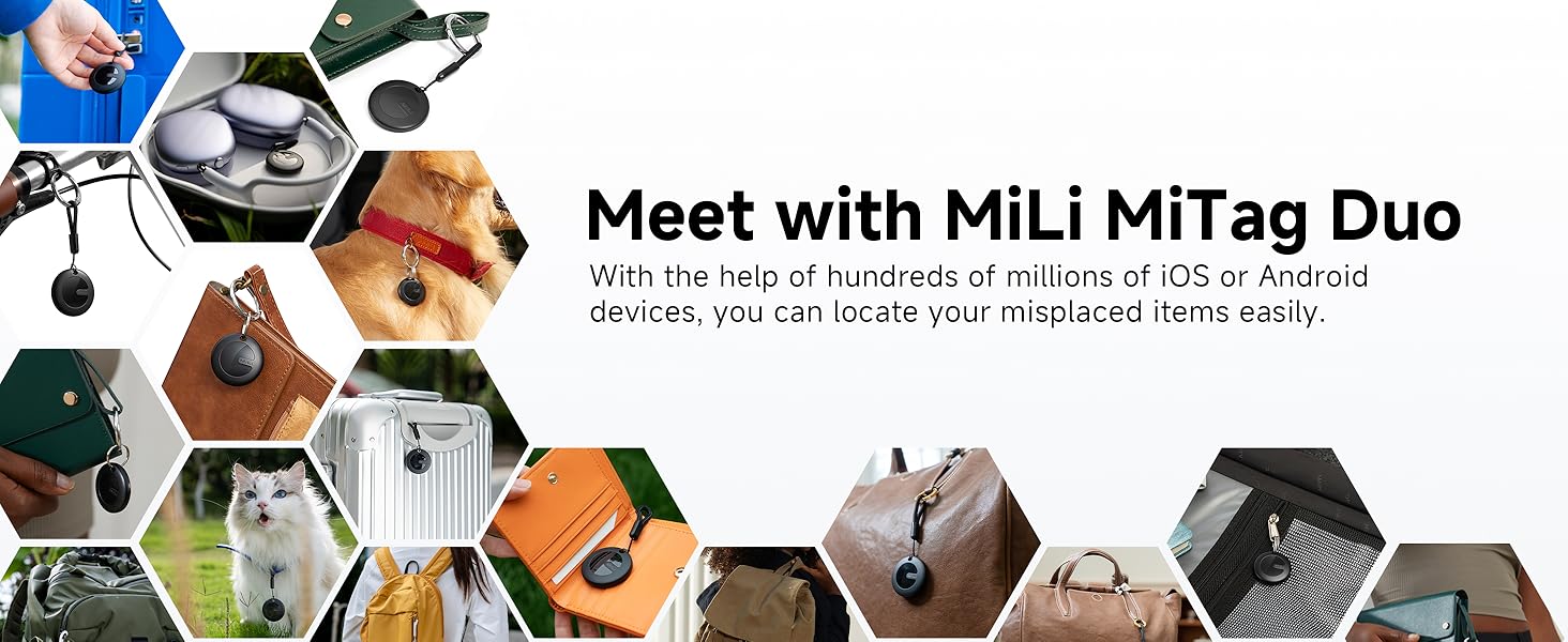 AirTag Bluetooth Tracker iOS or Android, Tracking Tag Key Finder Luggage Tracker Item Locator