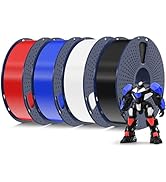 SUNLU PETG Filament 1.75mm 4KG Bundle, Less Stringing and Good Layer Adhesion, Individually Vacuu...
