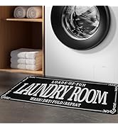 ZHLHPER Laundry Room Rug 20"x 47" Non-Slip Rubberback Laundry Rug Machine Washable Laundry Mat Fa...