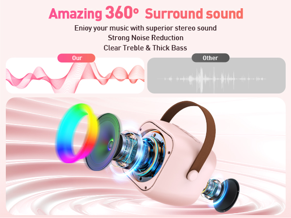 Clear and powerful sound quality