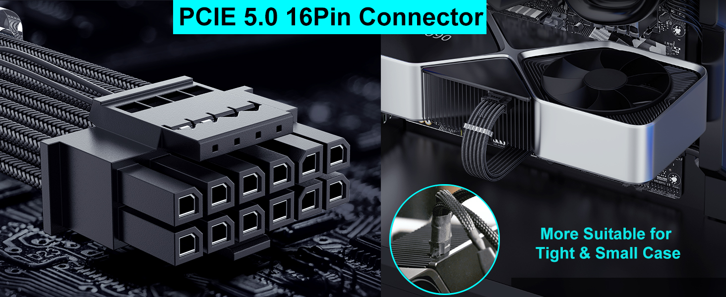 16-pin-gpu-12VHPWR adapter extension-cable
