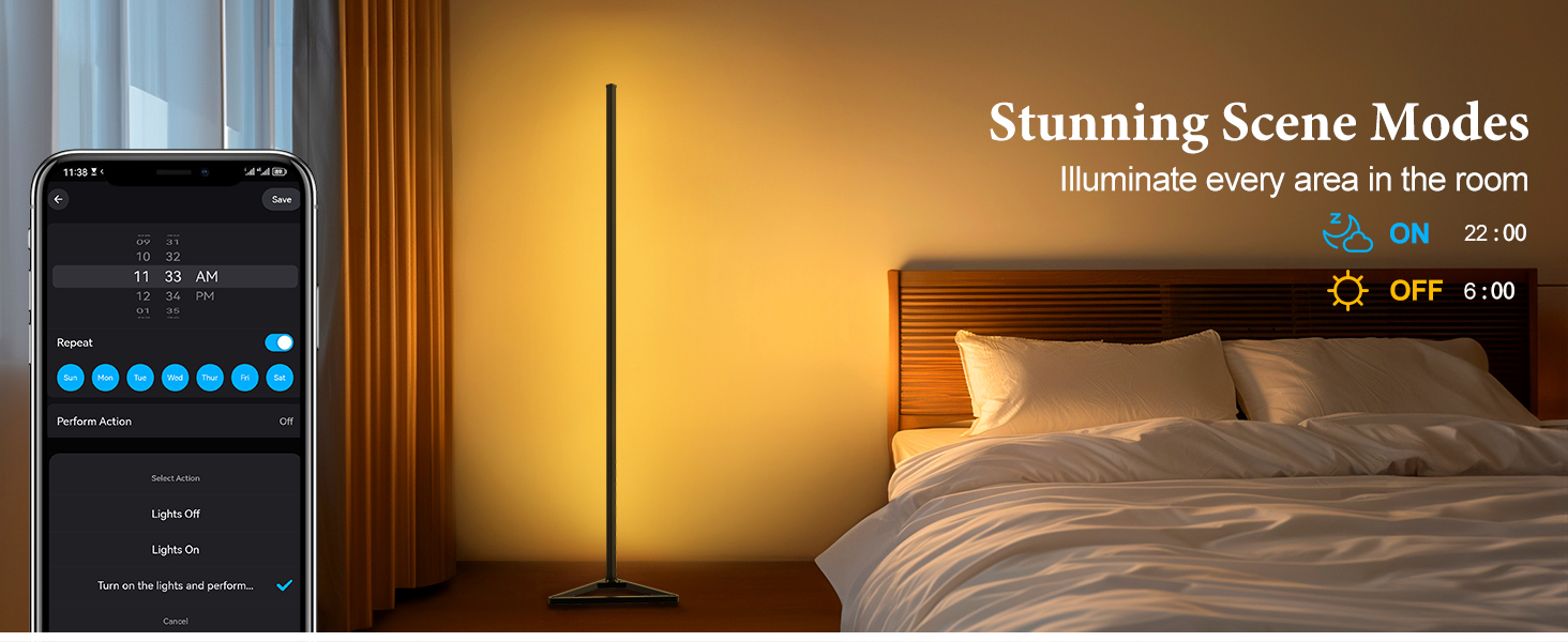 Stunning Scene Modes Light up every room in your room with different scene modes