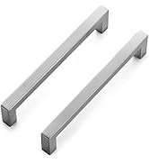 Ravinte 10 Pack 6-1/4 Inch Kitchen Square Cabinet Handles Satin Nickel Cabinet Pulls Brushed Nick...