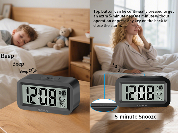 alarm clock battery powered
