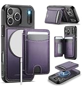 BOXDXB Compatible with Magnetic for iPhone 17 Pro Max Wallet Case, Upgraded 2-in-1 Detachable Kic...
