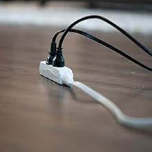 indoor extension cord, white extension cord, in home decor