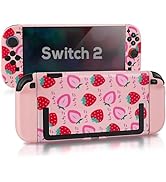 TIKOdirect Protective Case for Switch 2, Hard PC Slim Dockable Cover Case with Pretty Cute Patter...