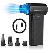 Compressed Air Duster-150000RPM Super Power Electric Duster, 3-Gear Turbo Fan,Rechargeable Cordle...