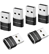 COUPLING USMILE USB to USB C Adapter 4 Packs for iPhone Fast Charging, Transfer and Type C OTG Co...
