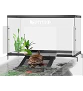 Turtle Basking Platform &amp; Dock - Stainless Steel Turtle Ramp, Non-Slip Surface - Fits 10-13 Inch ...