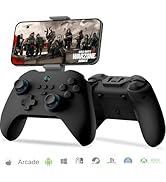arVin Gamepad Controller for iPhone/iOS/Android/Switch/PS4/PC - with Phone Holder/Turbo/Macro/6-A...