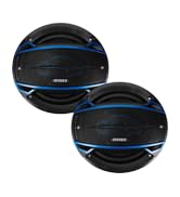 Jensen JS6504 4-Way 6.5 inch Car Door Audio Speakers Pair with 320 Watts Peak Power