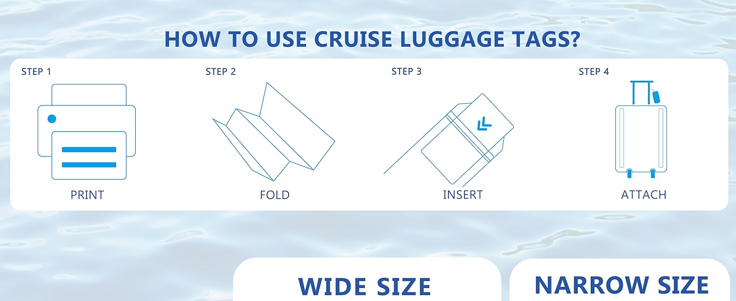 the use of cruise luggage tags
